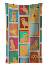 Lots of Golden Retriever Kitchen Towel Dish Cloths Guest Hand Towel Decorative Bathroom Towel for Face,Tea, Dishcloth, Kitchen and Bath