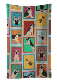 Lots of Black and Silver German Shepherd Kitchen Towel Dish Cloths Guest Hand Towel Decorative Bathroom Towel for Face,Tea, Dishcloth