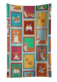 Lots of Red and White Pembroke Corgi Kitchen Towel Dish Cloths Guest Hand Towel Decorative Bathroom Towel for Face,Tea, Dishcloth, Kitchen and Bath
