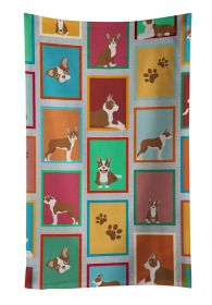 Lots of Red Boston Terrier Kitchen Towel Dish Cloths Guest Hand Towel Decorative Bathroom Towel for Face,Tea, Dishcloth, Kitchen and Bath