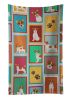 Lots of Red and White Jack Russell Terrier Kitchen Towel Dish Cloths Guest Hand Towel Decorative Bathroom Towel for Face,Tea, Dishcloth