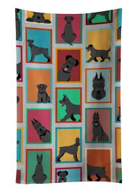 Lots of Black Schnauzer Kitchen Towel Dish Cloths Guest Hand Towel Decorative Bathroom Towel for Face,Tea, Dishcloth, Kitchen and Bath