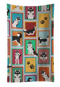 Lots of Siberian Husky Kitchen Towel Dish Cloths Guest Hand Towel Decorative Bathroom Towel for Face,Tea, Dishcloth, Kitchen and Bath