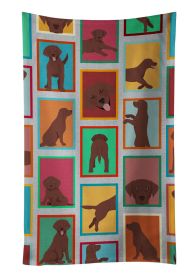 Lots of Chocolate Labrador Retriever Kitchen Towel Dish Cloths Guest Hand Towel Decorative Bathroom Towel for Face,Tea, Dishcloth, Kitchen and Bath