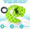 havit Indestructible Squeaky Dog Balls for Aggressive Chewers, Interactive Dog Toys to Keep Them Busy, Rubber Dog Chew Toy for Large Medium Breeds