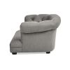 Kiki 36.5" Chesterfield Dog Sofa Bed, Medium, Uptown Gray Stain Resistant High Performance Polyester