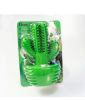 Cactus Shape Dog Toothbrush Stick Puppy Dental Care Brushing Stick Effective Doggy Teeth Cleaning Massager Natural Rubber Bite Resistant Chew Toy