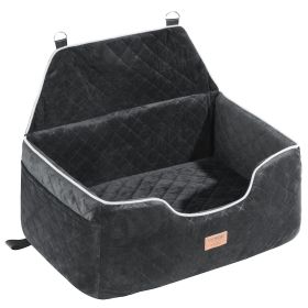 VEVOR Dog Booster Car Seat Pet Car Seat for Medium Large Dog up to 55 lbs Black