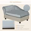 Luxury Dog Bed for Small Dogs, Hidden Storage, Soft Foam Couch, Modern Pet Furniture, Gray