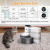 Smart Wireless Pet Water Fountain,2025 Upgraded Pet Water Fountain No Filter,3.5L/118oz Ultra-Quiet Design