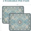 Qeils Washable Pee Pads for Dogs, 2 Pack Reusable Puppy Pads 36"x41" Super Absorbent Leakproof Dog Training Pads, Non-Slip Potty Pads for Floor,