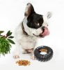 Dog Pet Chew Tires, Durable Natural Rubber Chew Resistant Toy Treat Feeder Dispenser, Dogs Teeth Cleaning Toy, Dog Playing Interaction Iq Trainin