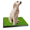 25"Ã—20" Dog Toilet Indoor Puppy Training Pad, Dog Potty Pet Training Grass Mat, Removable Waste Tray for Easier Clean Up, Artificial Turf