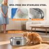 PawHut 246 oz./7L Stainless Steel Cat Water Fountain with Filters, Ultra-Quiet Pump, for Cats, Dogs & Multi-Pet Homes