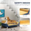 PawHut Dog Sofa Bed for Small Dogs with Soft Cushion, Washable Cover & Non-Slip Foot Pads, Orange