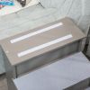 PawHut Pet Stairs Small Dog Steps for Couch Bed with Cushioned Cover Grey