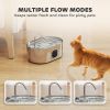 PawHut 246 oz./7L Stainless Steel Cat Water Fountain with Filters, Ultra-Quiet Pump, for Cats, Dogs & Multi-Pet Homes