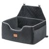 VEVOR Dog Booster Car Seat Pet Car Seat for Medium Large Dog up to 55 lbs Black