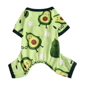 Cross-border Hot Sale Pet Clothes Four Seasons Four-legged Pet Clothing Pajamas Jumpsuit Dog Clothing Global One Piece Dropshipping (Option: Grass Green-XS)