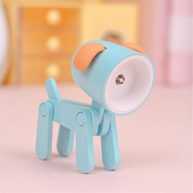 Mini Cute Animal Pet Dogs Deer Designer Led Night Light Table Lamp Kids Toys Gift For Birthday/Easter/Boy/Girlfriends (Color: Blue, Items: Dog)