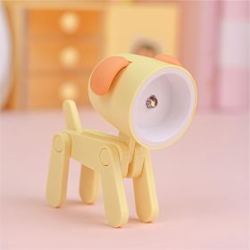 Mini Cute Animal Pet Dogs Deer Designer Led Night Light Table Lamp Kids Toys Gift For Birthday/Easter/Boy/Girlfriends (Color: Yellow, Items: Dog)