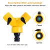 Dog Water Fountain Outdoor Dog Pet Water Dispenser Step-on Activated Sprinkler w/ Interactive Paw Pedal Valve for Drinking Fresh Water