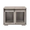 Farmhouse Dog Cage Crate Furniture with Sliding Barn Door