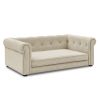 Elegant Rectangle Pet Bed for Medium and Large Dogs, Durable Elevated Dog Sofa Bed, Comfortable Dog Couch, Modern and Stylish Dog Sofa for Large