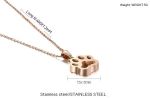 Mori Style Simple Cute Pet Paw Print Pendant Stainless Steel Necklace