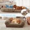 Human Dog Bed, 71"x43"x12" Dog Beds for Large Dogs, Foldable Plush Washable Dog Bed for People Doze Off