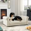Elegant Rectangle Pet Bed for Medium and Large Dogs, Durable Elevated Dog Sofa Bed, Comfortable Dog Couch, Modern and Stylish Dog Sofa for Large