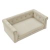Elegant Rectangle Pet Bed for Medium and Large Dogs, Durable Elevated Dog Sofa Bed, Comfortable Dog Couch, Modern and Stylish Dog Sofa for Large